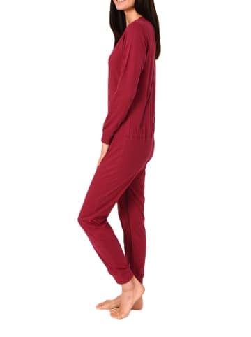 NORMANN Pflegeoverall langarm Reißverschluss Rücken und Bein - 88685 in beere