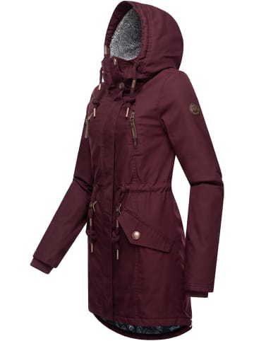 ragwear Wintermantel Elsie in Wine Red022