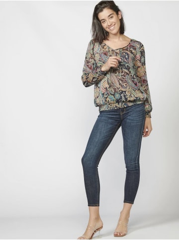 KOROSHI LANGÄRMELBLUSE in blau