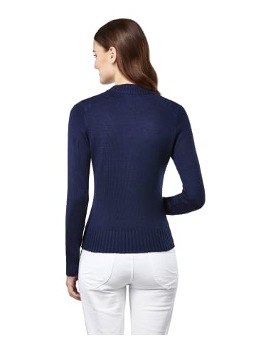 Vincenzo Boretti Pullover gerader Schnitt in dunkelblau