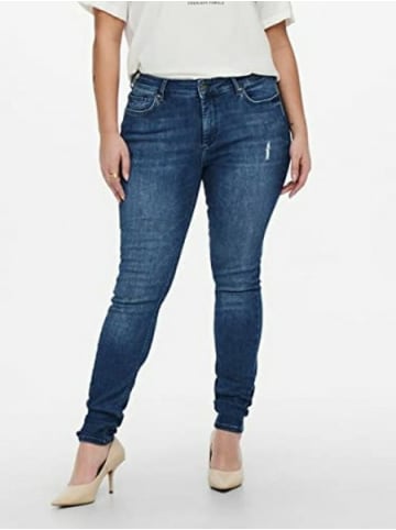 ONLY Carmakoma Slim Fit Jeans für Damen in blau
