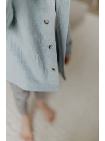 leevje Cordhemd mit Brusttasche in clear blue