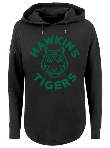 F4NT4STIC Oversized Hoodie Stranger Things Hawkins Tigers Netflix TV Series in schwarz