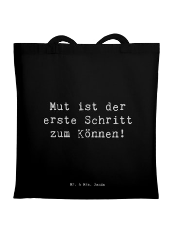 Mr. & Mrs. Panda Uni Tasche Spruch Sich in einer neuen Sportart ... in Schwarz