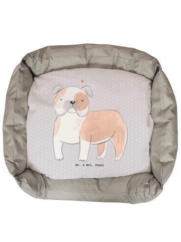 Mr. & Mrs. Panda Hundekissen Englische Bulldogge Lebensretter oh... in Grau Pastell