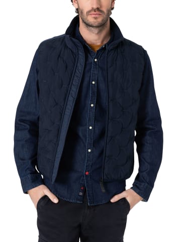 Timezone Weste wind- und wasserfest hoher Kragen wattiert in Dunkelblau