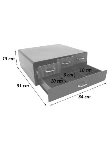 MCW Schubladenbox für Kaffeekapseln/Teebeutel L99 4 Schubladen