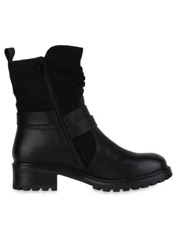 VAN HILL Biker Boots Scarlett in Schwarz