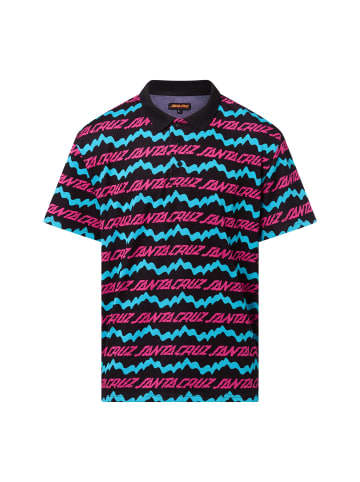 Santa Cruz Poloshirt Slime Drip in schwarz blau
