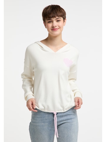 myMo Damen Strickpullover in Weiss