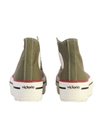 Victoria Schnür-Sneaker mit hohem Schaft Grün