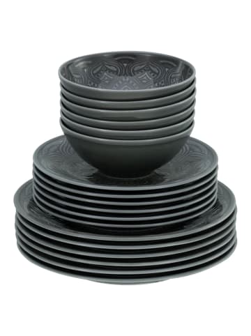 CreaTable 18 tlg. Set 21627 Orient Mandala Teller Set in Stein