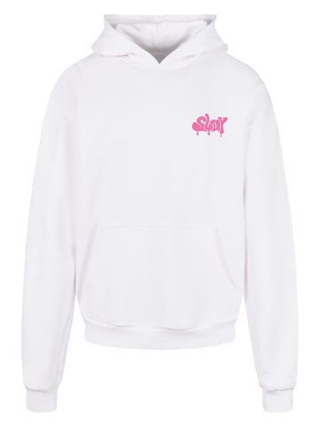 F4NT4STIC Ultra Heavy Hoodie SLAY Jugenwort Pink in weiß