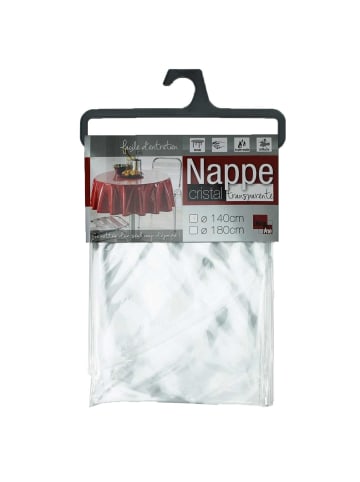Douceur d’Intérieur Nappe Cristal Uni Transparent - 1710280 in Transparent, 180 x 180 cm