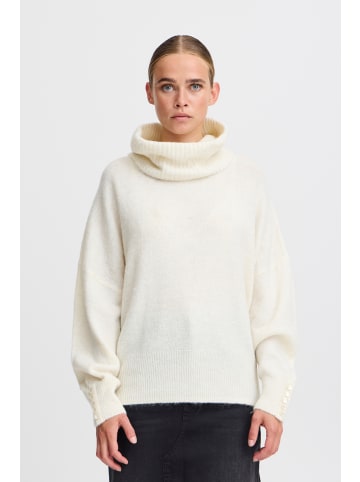 ICHI Strickpullover langarm IHKAMARA Loose fit in Cloud Dancer