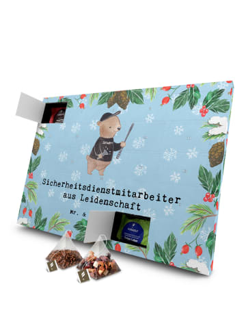 Mr. & Mrs. Panda Tee Adventskalender Sicherheitsdienstmitarbeite... in Eisblau