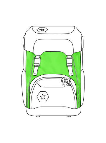 Step by Step Ranzenüberzug Neon Pull-Over für GIANT in Grün