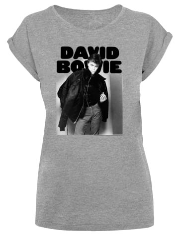 F4NT4STIC T-Shirt David Bowie  Jacket Photograph in grau meliert