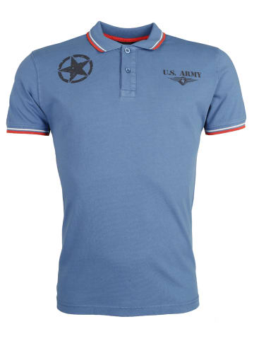 TOP GUN Polo Shirt TG20193163 in royal blue