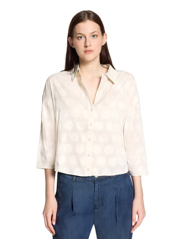 CARTOON Oversize-Bluse mit Kragen in beige