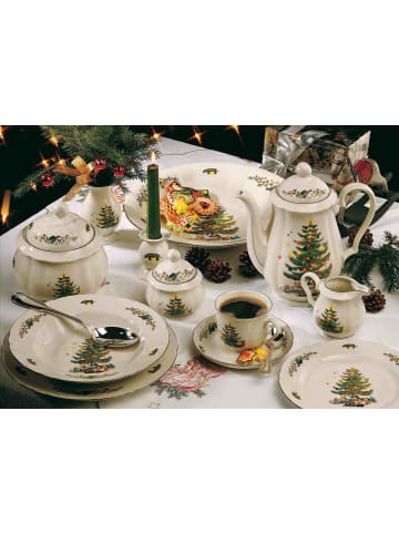 Seltmann Weiden 6er Set Teetassen Marieluise Weihnachten 130 ml in weiß-grün