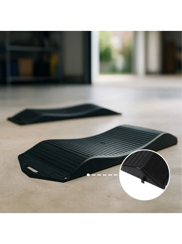 relaxdays 2 x Reifenschoner in Schwarz - (B)20 x (H)44 x (T)4 cm