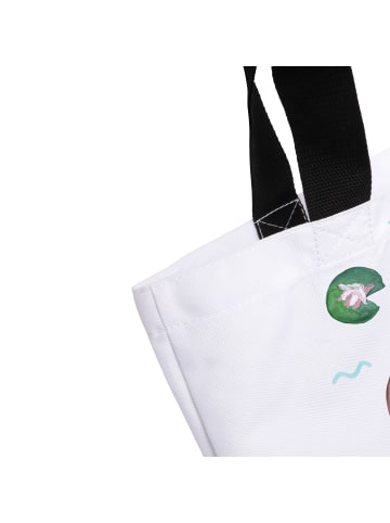 Mr. & Mrs. Panda Shopper Otter Seerose ohne Spruch in Weiß