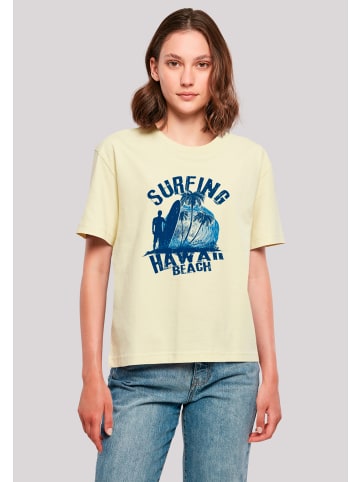 F4NT4STIC Everyday Tee Hawaii Surf Beach Summer in softyellow