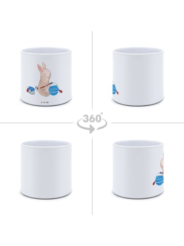 Mr. & Mrs. Panda XL Blumentopf Hase Marienkäfer ohne Spruch in Weiß