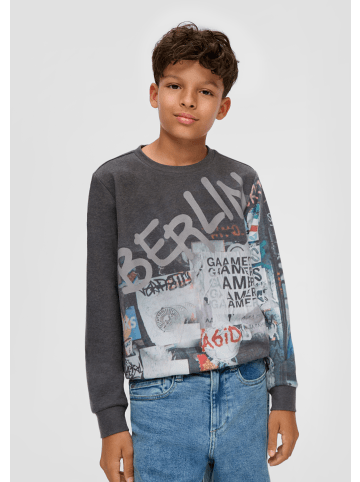 s.Oliver Sweatshirt langarm in Schwarz