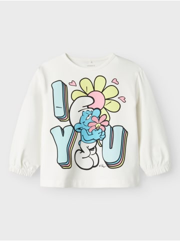 name it Oberteil mit langen Ärmeln in Cloud Dancer