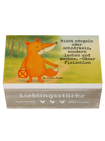 Mr. & Mrs. Panda Schatulle Fuchs Laterne Design mit Spruch in Weiß