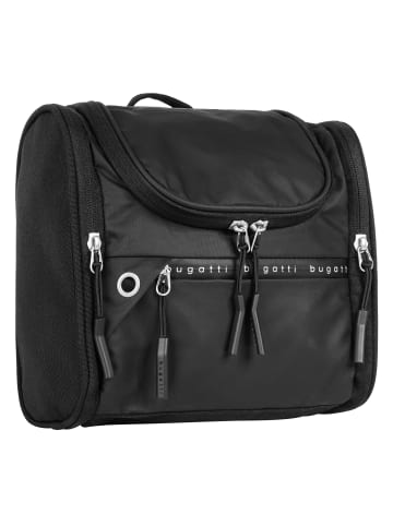 Bugatti Kulturtasche BLANC DELIGHT Kunstfaser in schwarz