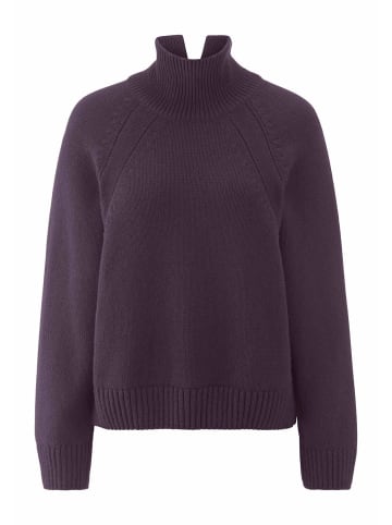 Hessnatur Strick Pullover in dunkle traube