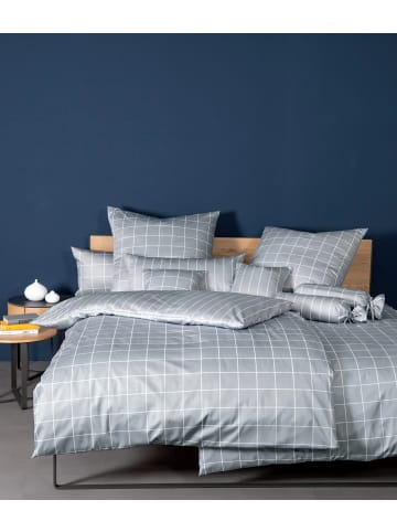 Janine Baumwoll Bettwäsche Modernclassic Karo-Look in platin