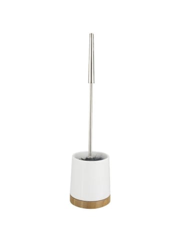 Wenko BAMBOO Bürstenbehälter + WC-Bürste in Braun, (B) 11 x (H) 44 x (L) 11 cm