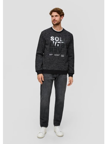 s.Oliver Sweatshirt langarm in Schwarz