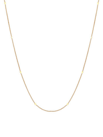 Elli Halskette 925 Sterling Silber Kreis, Geo, Plättchen in Gold