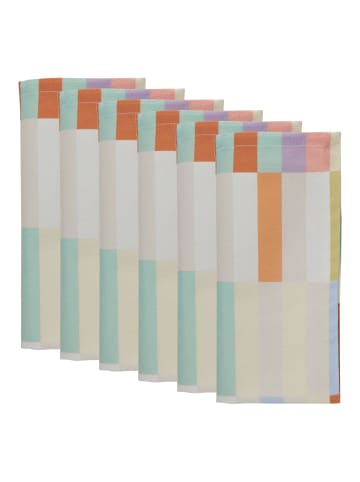 Butlers Serviette SUPERNATURAL 6er-Set in Multicolor