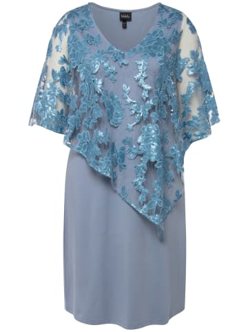 Ulla Popken Abendkleid in helles stahlblau