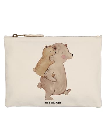Mr. & Mrs. Panda Schminktasche Papa Bär ohne Spruch in Weiß