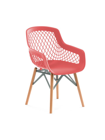 Kayoom Stuhl Pure Style 4erSet in rot