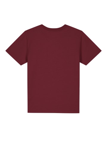 wat? Apparel T-Shirt Fahrrad in Weinrot