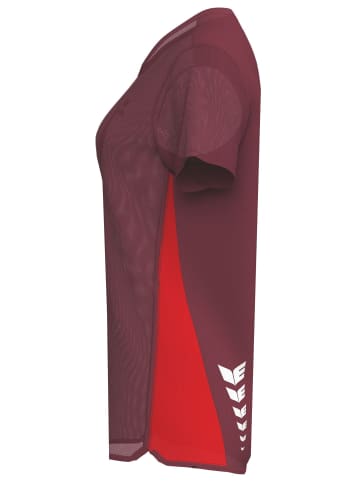 erima Damen T-Shirt function in bordeaux/rot