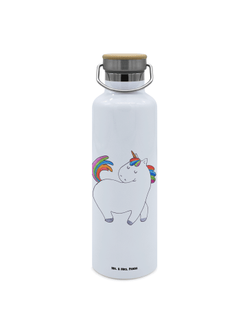 Mr. & Mrs. Panda große trinkflasche Einhorn Stolzieren ohne Spruch in Weiß