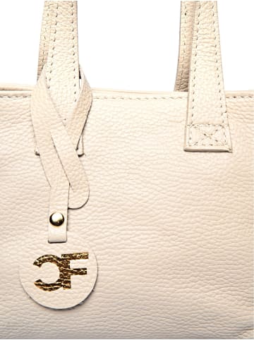 Carla Ferreri Henkeltasche in Beige