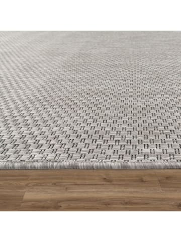 KADIMA DESIGN Teppich Kurzflor Unifarben Wohnzimmer in Hellgrau