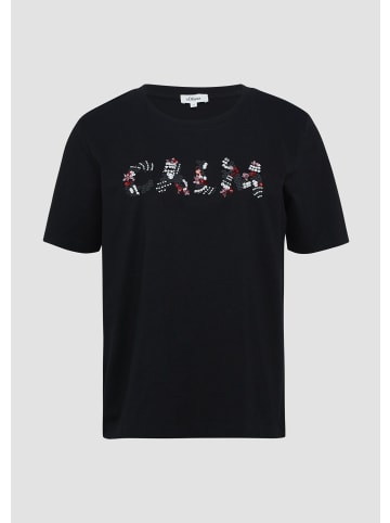 s.Oliver T-Shirt in 99D0_schwarz