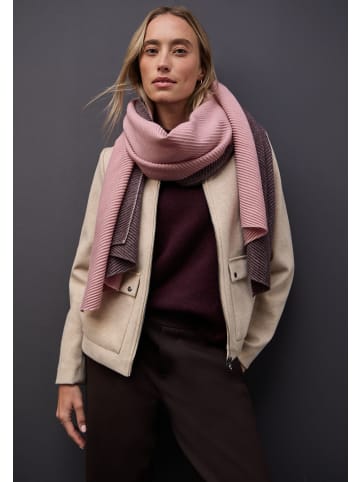 Street One Two-Tone Plissée Schal in Jazz Berry Mel.