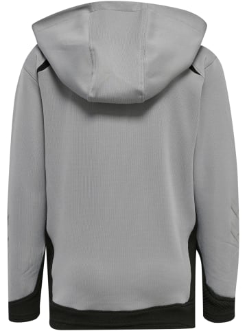 Hummel Hoodie Hmllead Zip Poly Hoodie Kids in GREY MELANGE